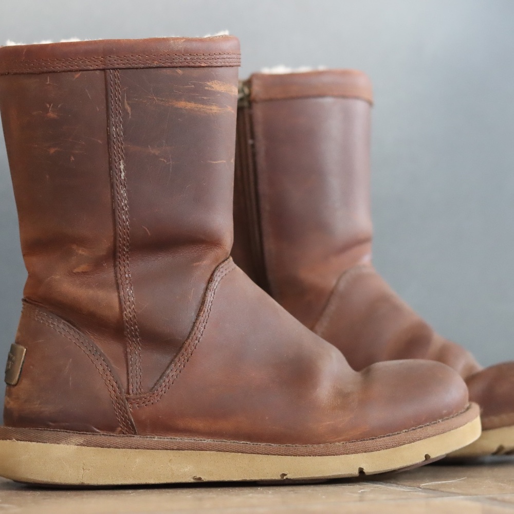 Brown Leather UUG Boots